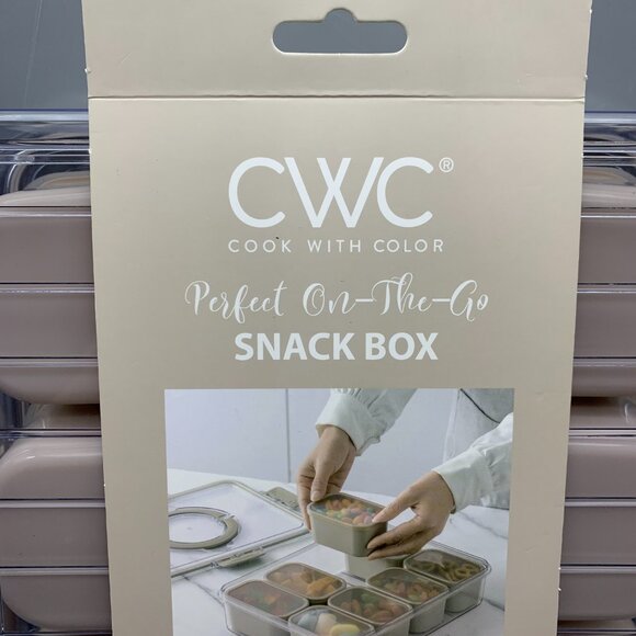 NEW CWC Cook With Color Perfect On-The-Go Snack Box with 8 Compartments w/lids - Picture 6 of 7